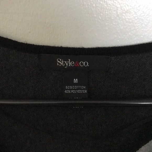 Slouchy patterned blouse with 3/4 sleeves - Picture 3 of 3